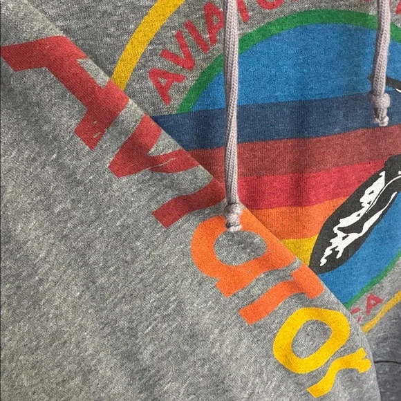 Aviator Nation Heather Gray Hoodie - Picture 2 of 8